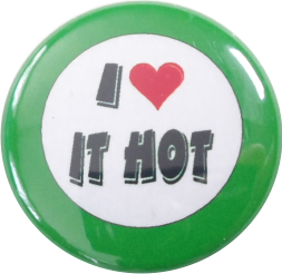 I love it hot Button grün